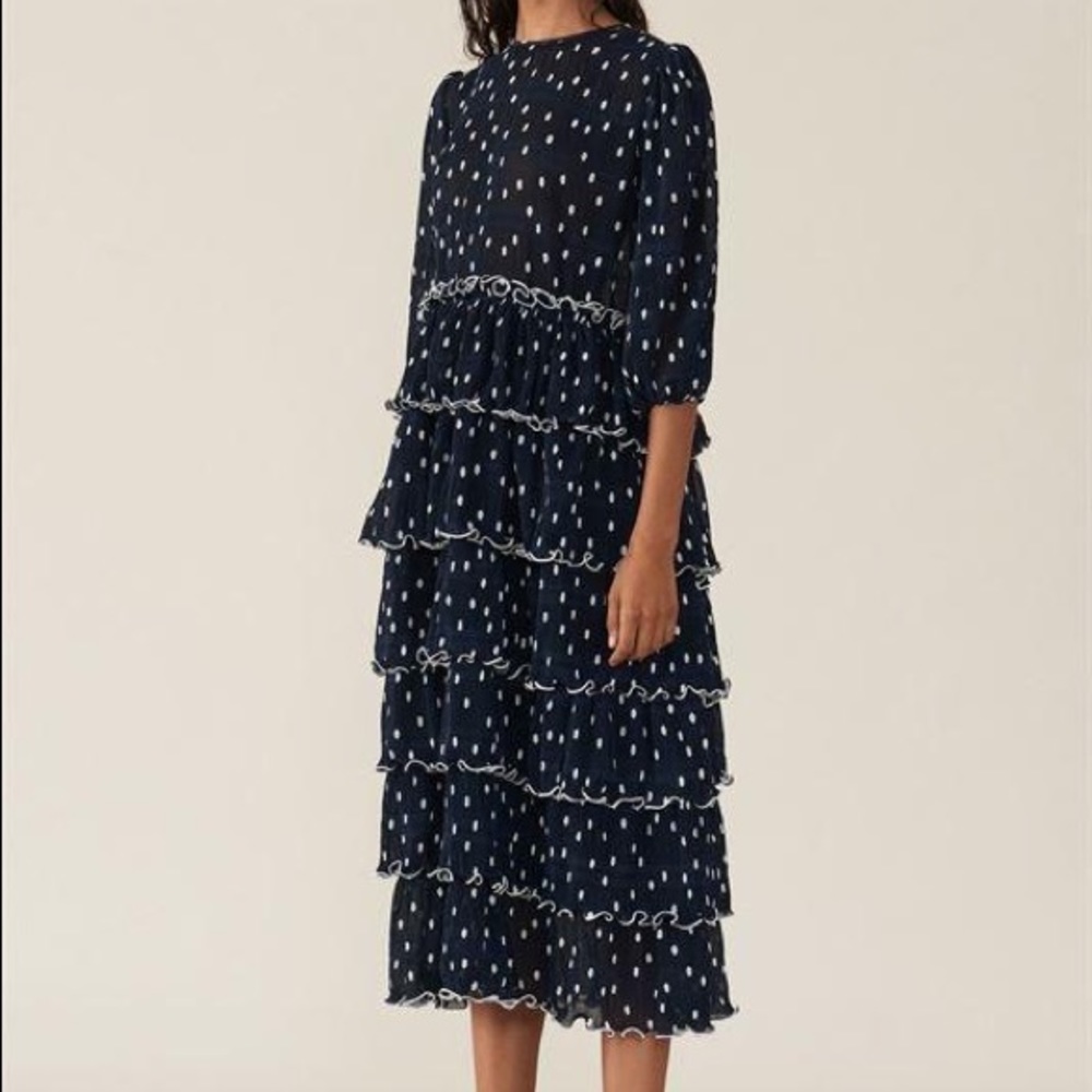 Ganni midi dress size 38